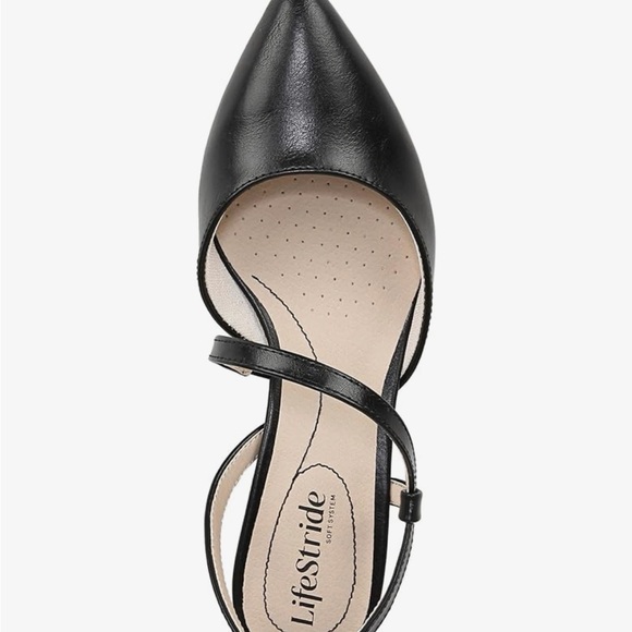 Life Stride Black Slingback Heels - Picture 5 of 5